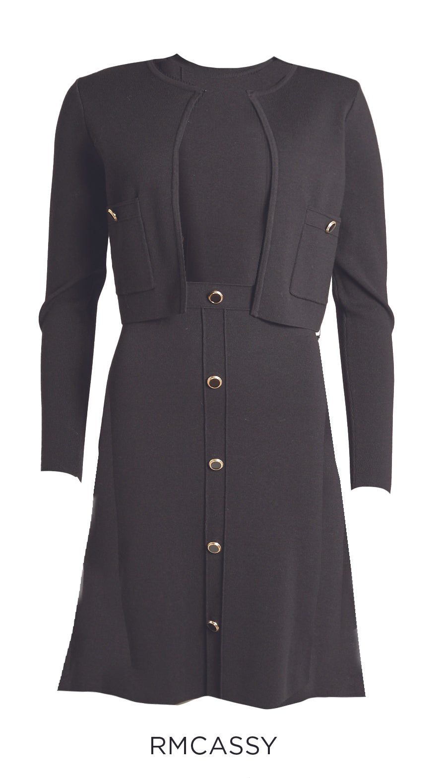 Gebreide Jurk (Zwart)