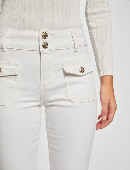 Bootcut Jeans met Klepzakken