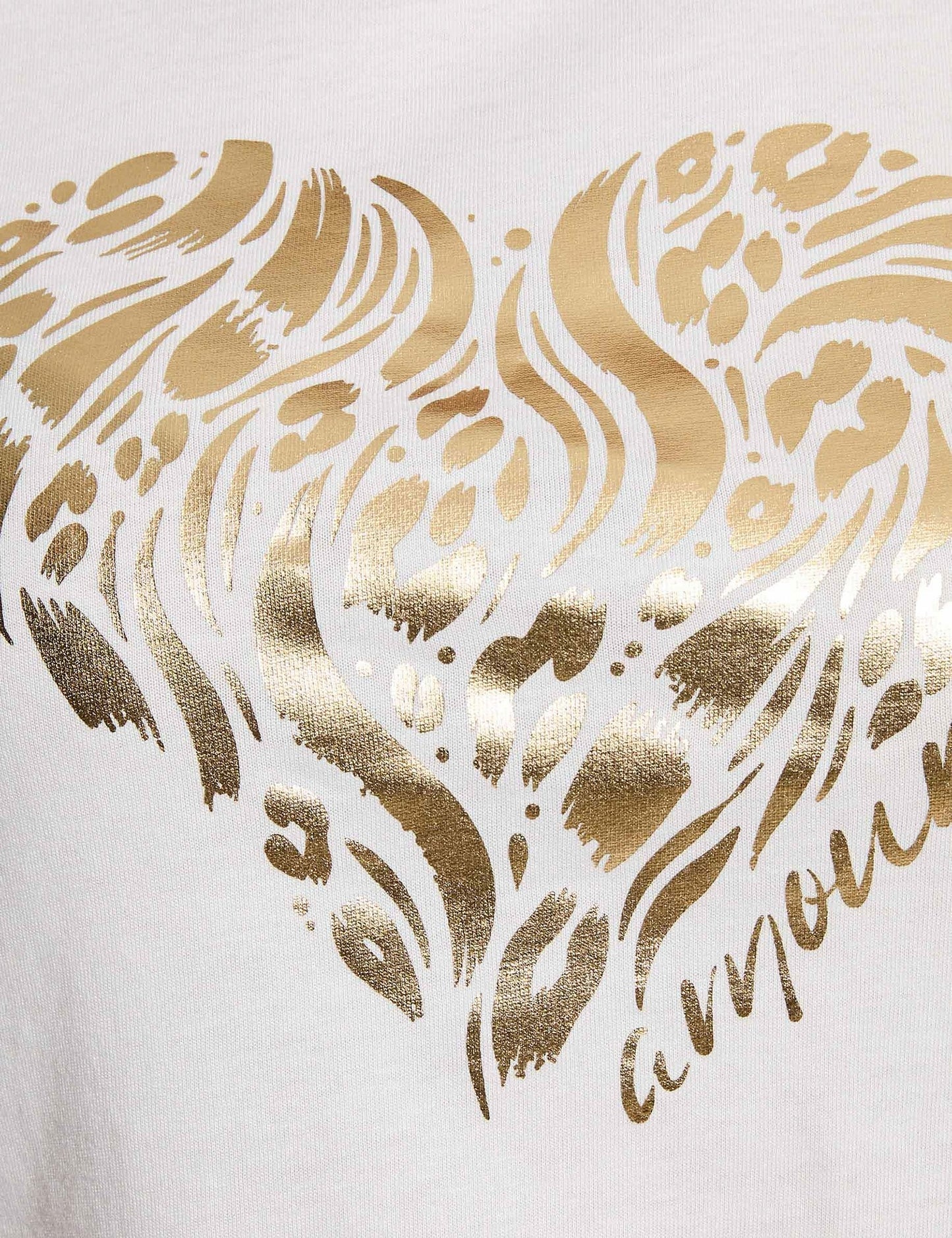 T-shirt met Print en Korte Mouwen