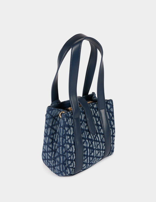 Gewatteerde Tote Bag van Denim