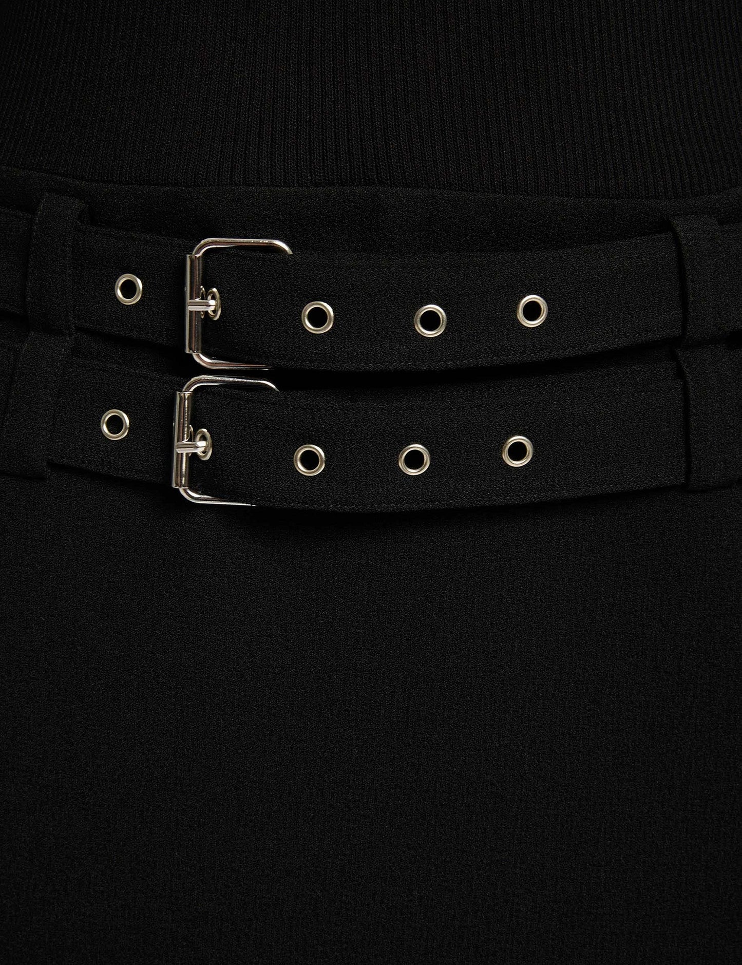 Geplooide Korte Jurk met Ceintuur