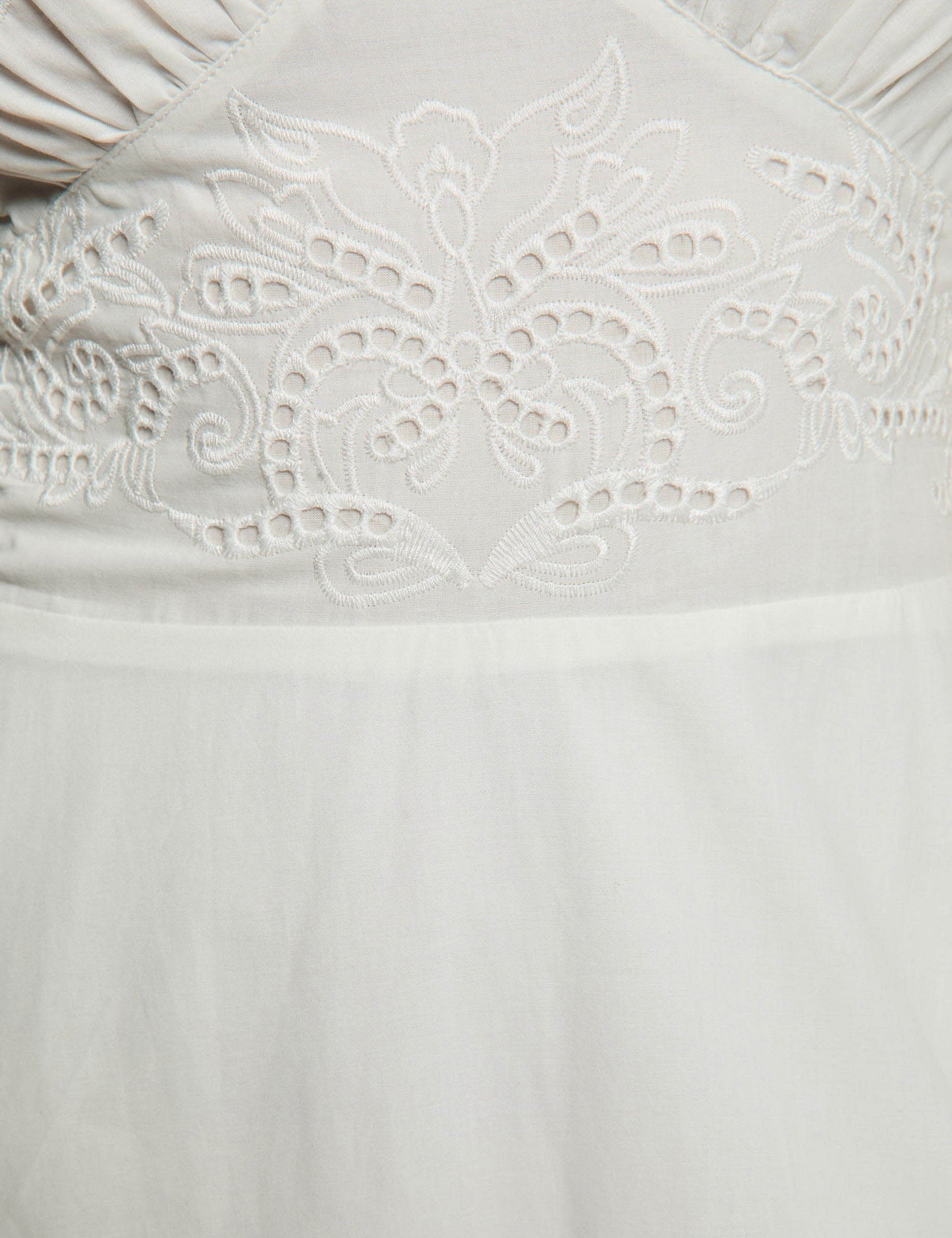 Lange Jurk met Geborduurde Details