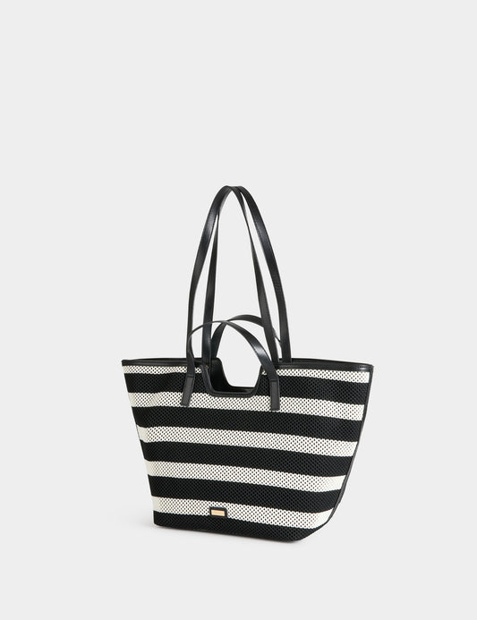 Geweven Tote Bag met Strepen