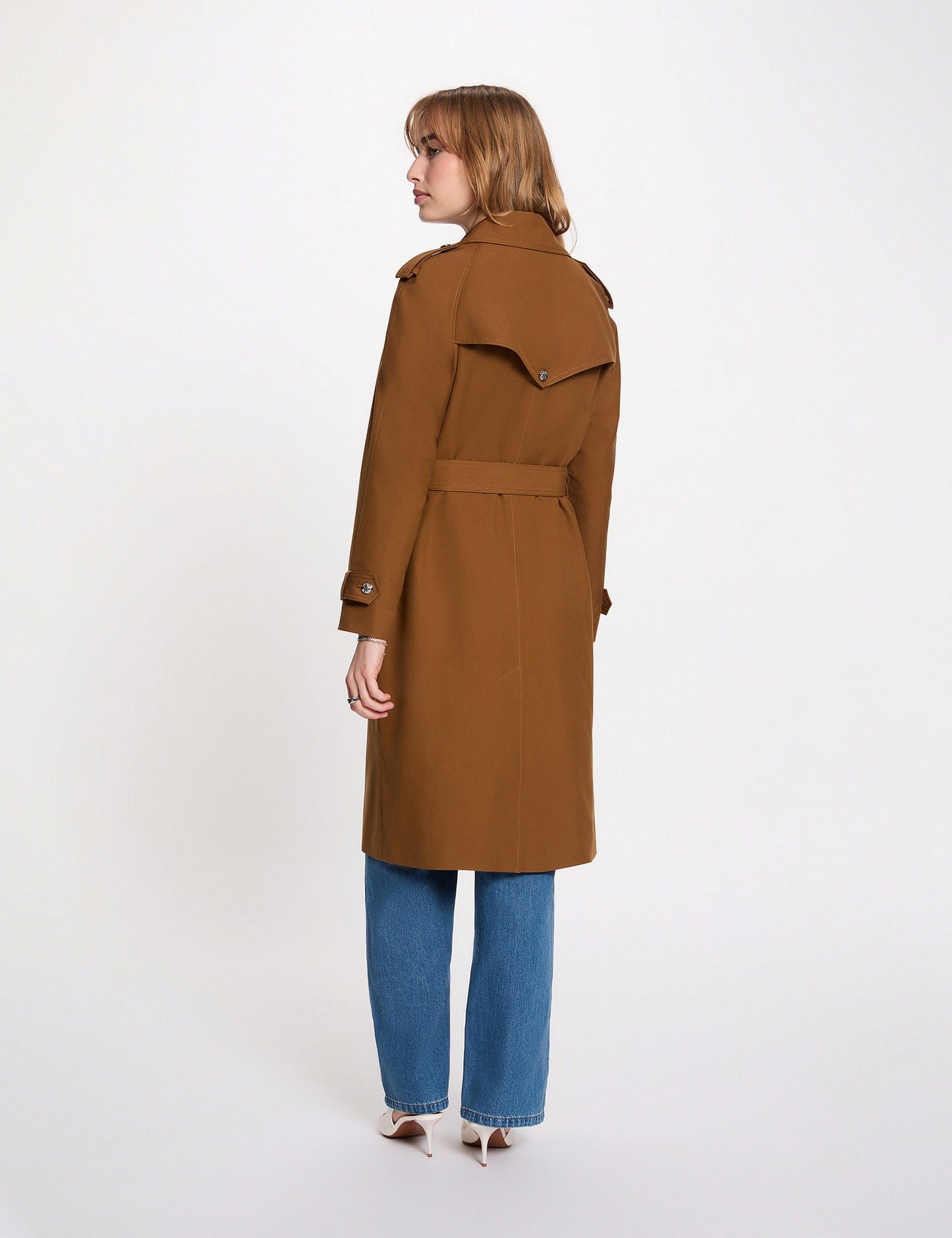 Lange Trenchcoat met Ceintuur