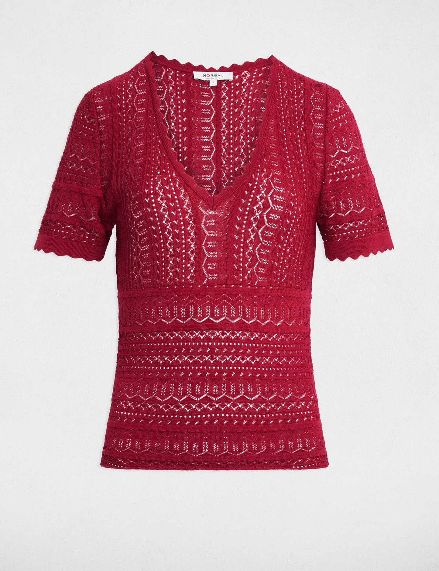 Aansluitende Croptop met Korte Mouwen