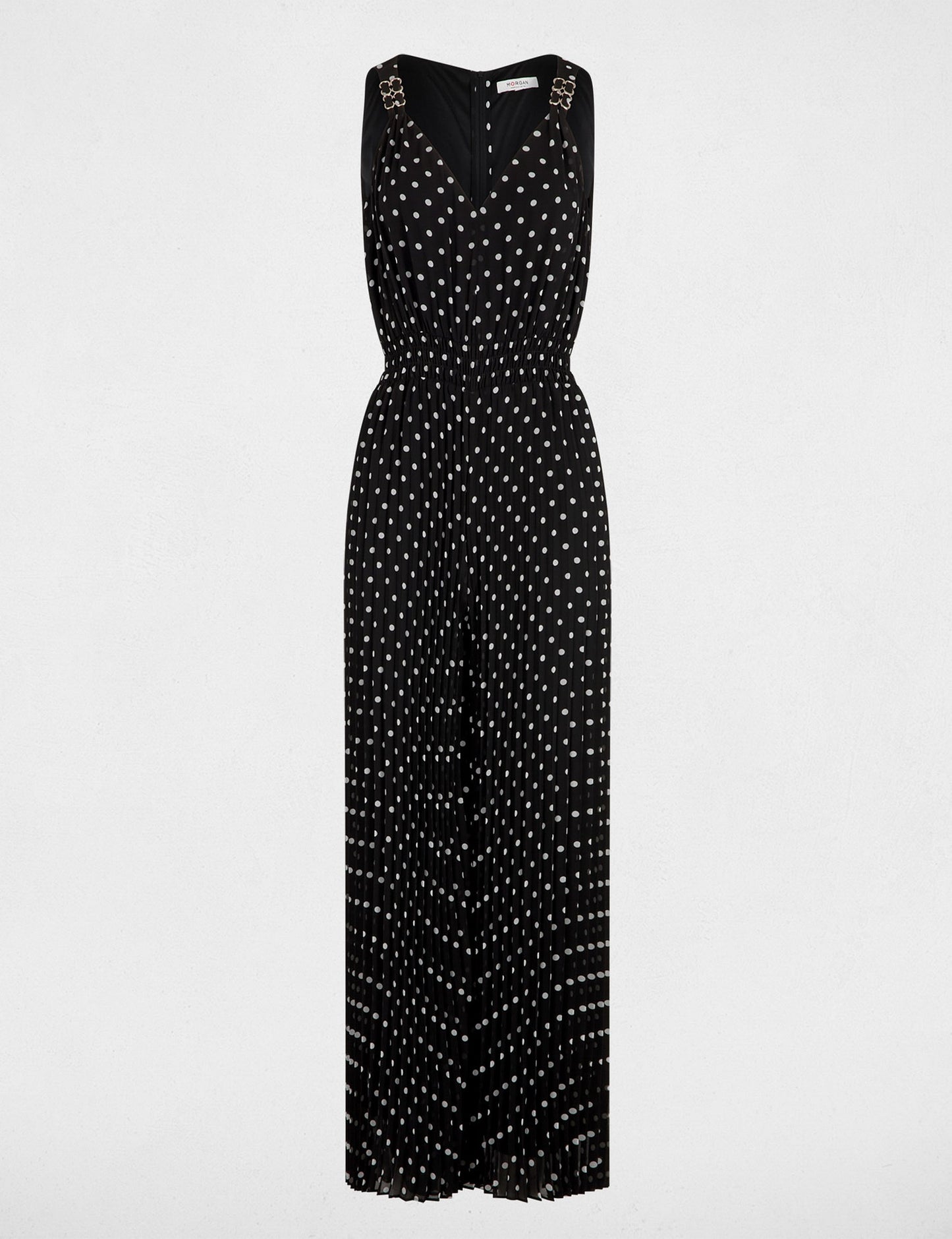 Geplooide, soepelvallende jumpsuit
