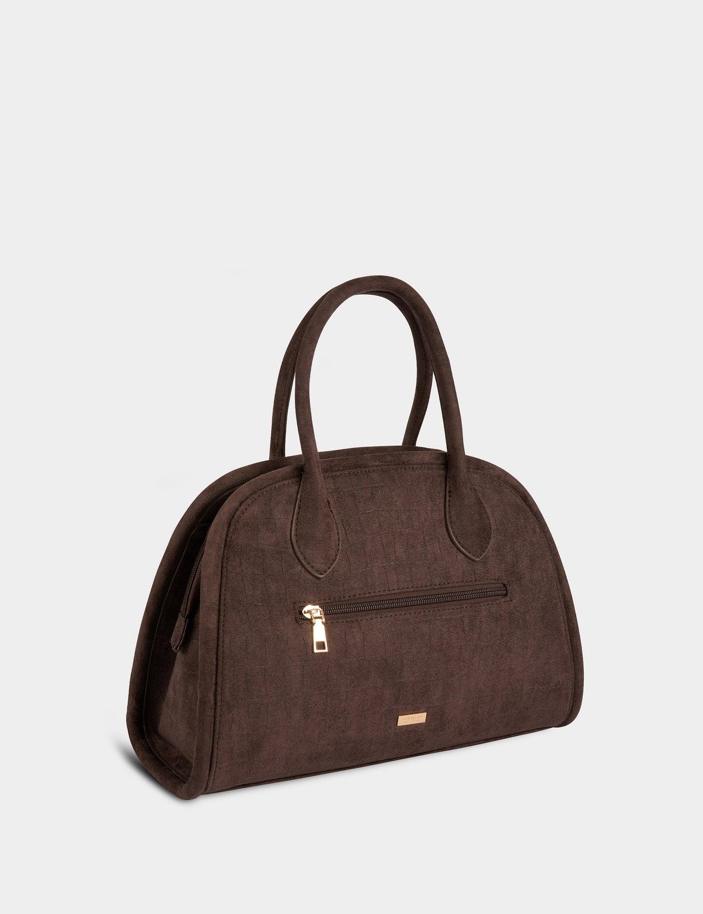 Suède Tas met Krokodillenprint