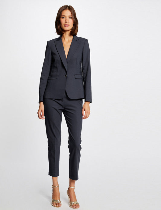 Rechte Blazer met Knoopsluiting