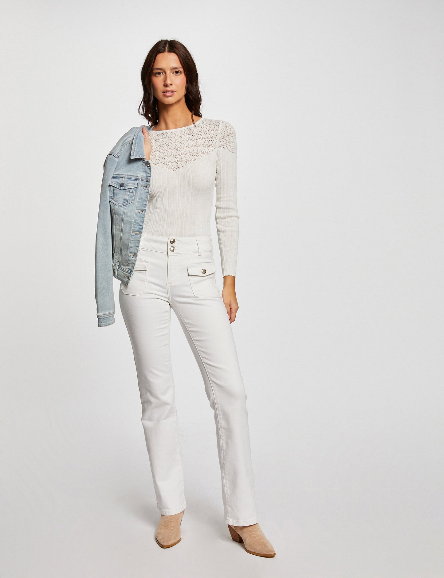 Bootcut Jeans met Klepzakken