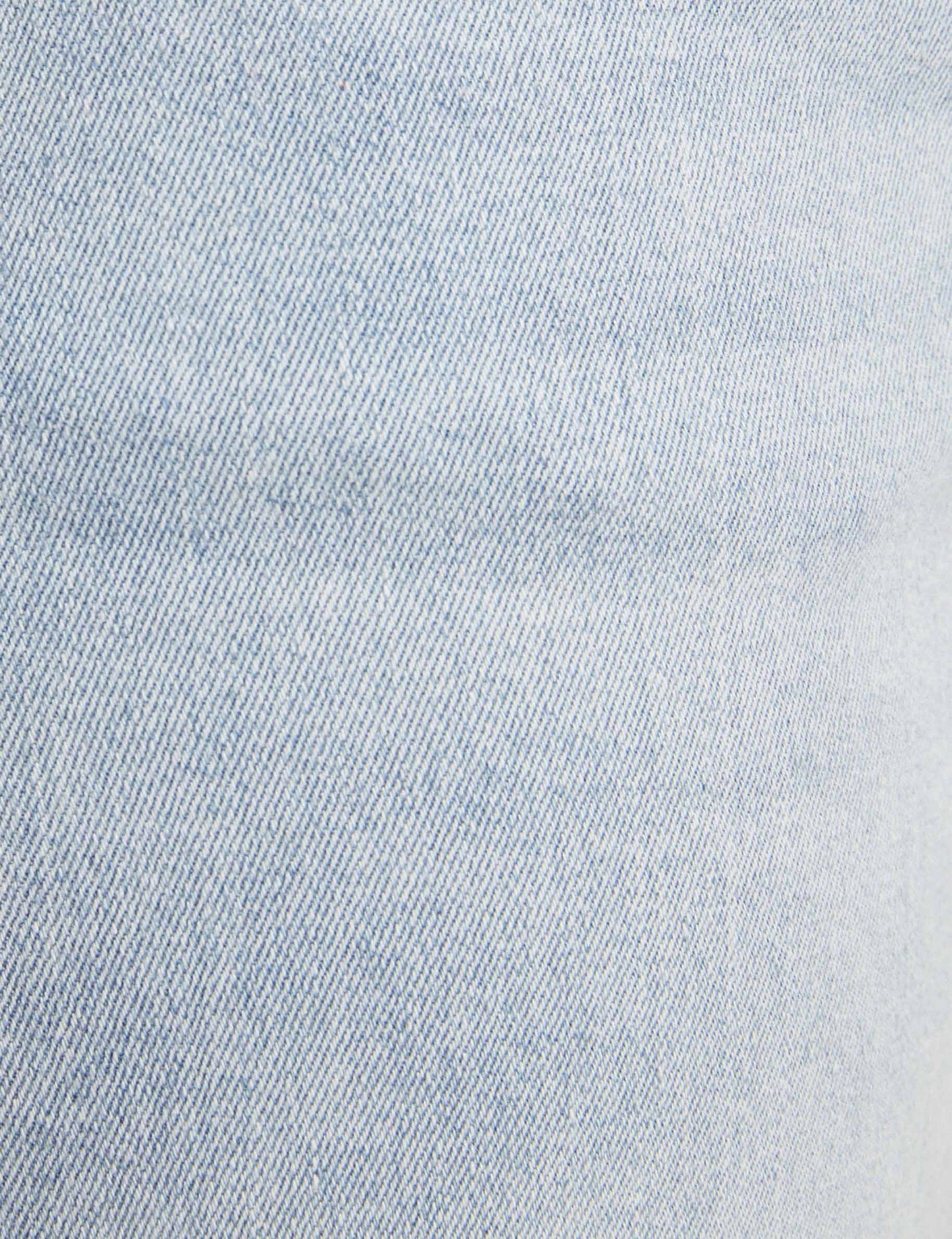 Denim Short met Rechte Pijpen en Hoge Taille