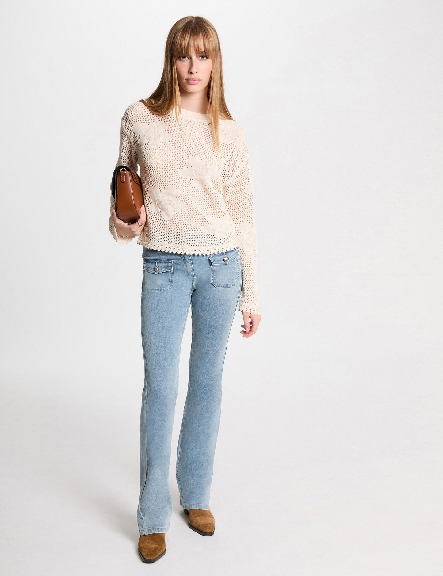 Bootcut Jeans met Hoge Taille
