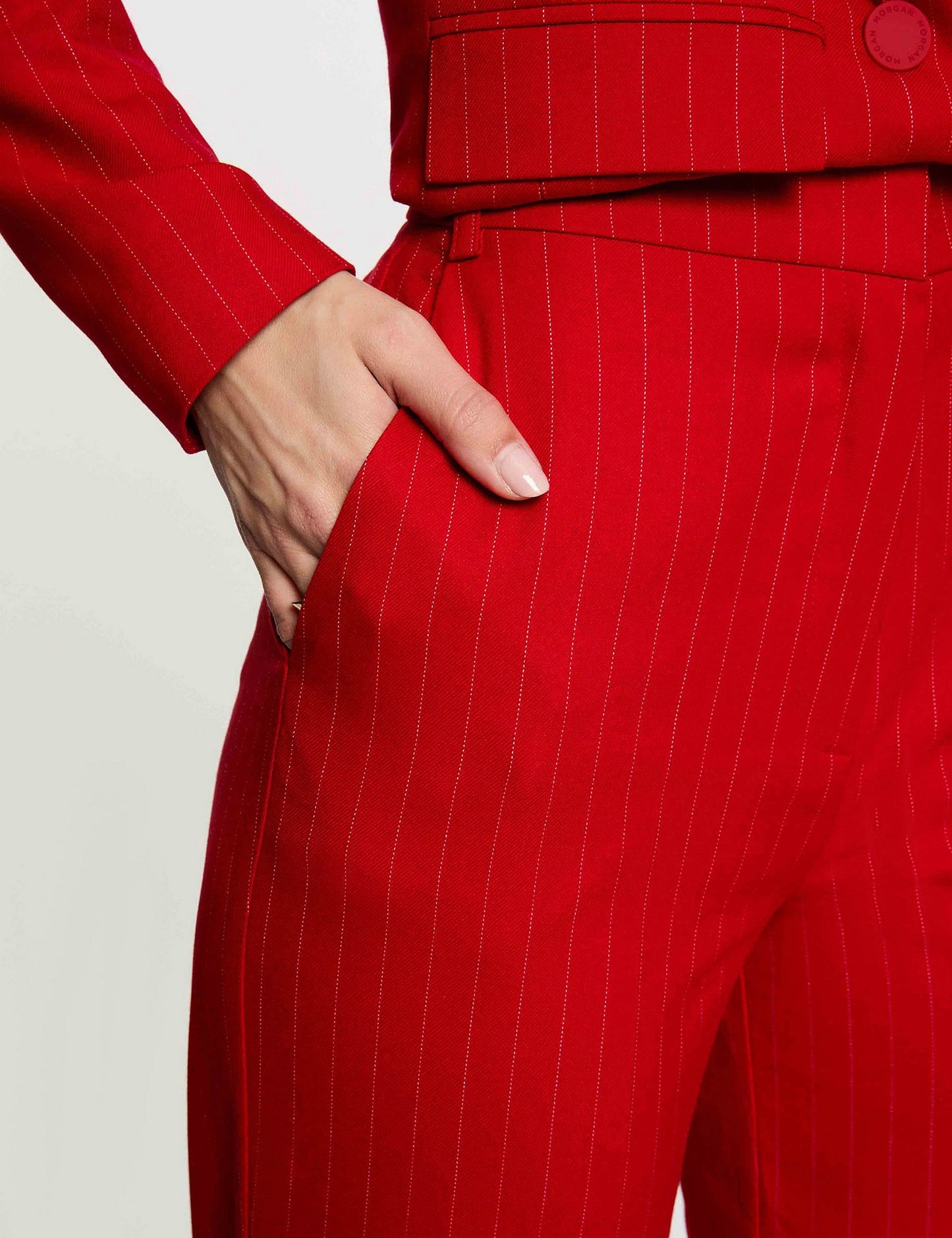Rechte Gestreepte Pantalon