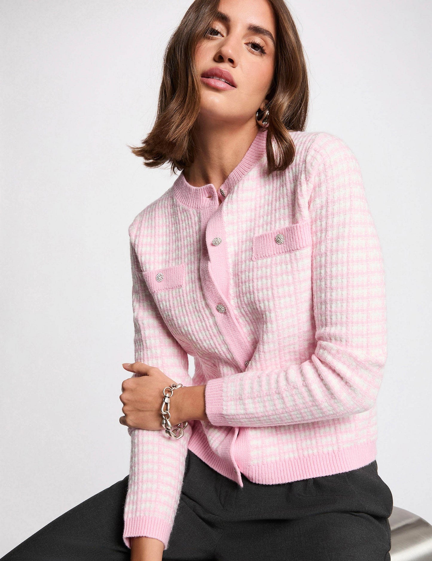 Getailleerd Jacquard Vest
