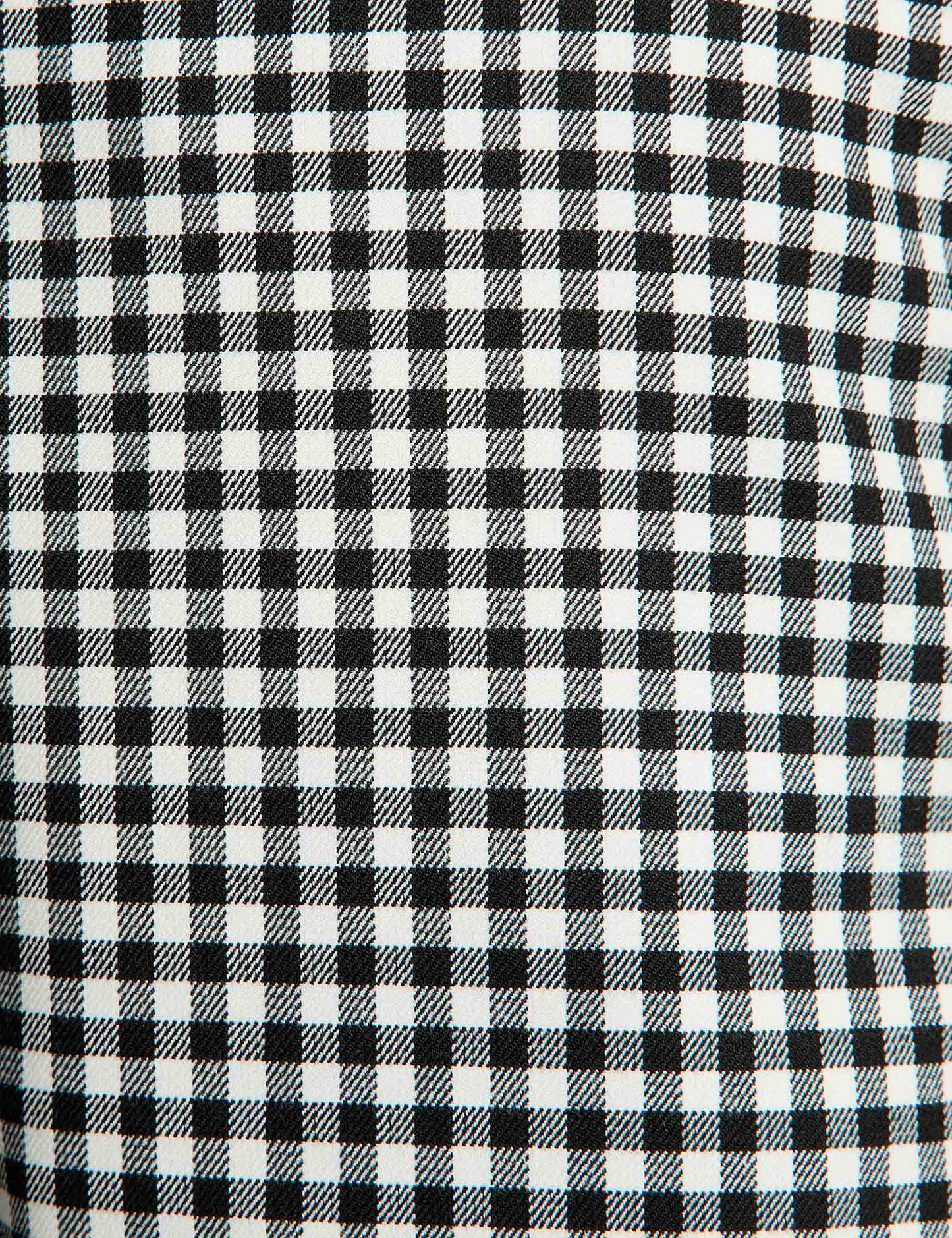 Short met Vichyruit en Hoge Taille