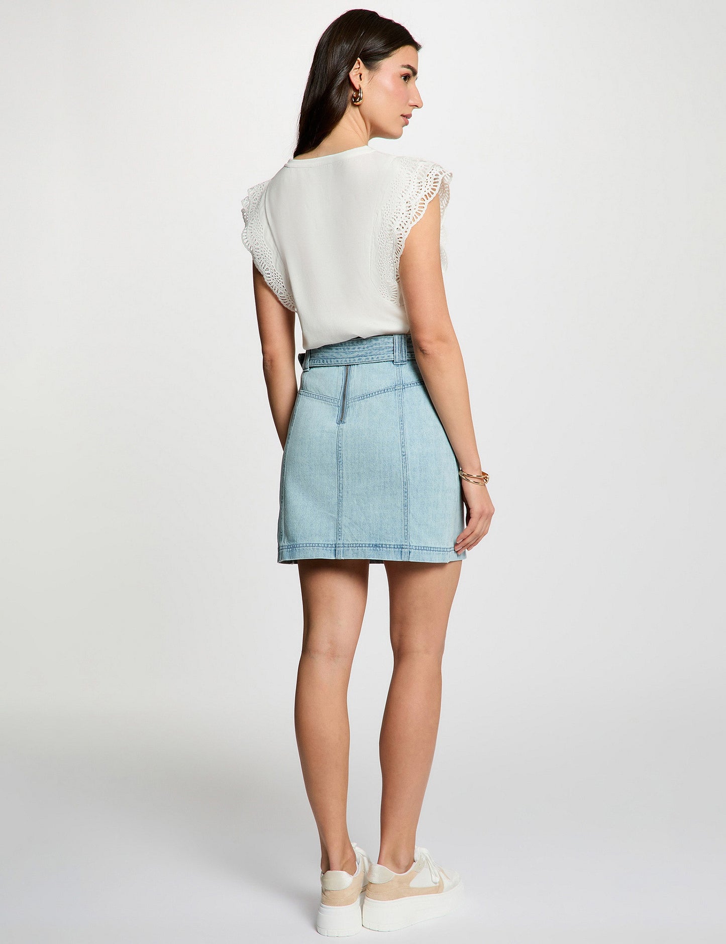 Mini Denim Rok met A-lijn