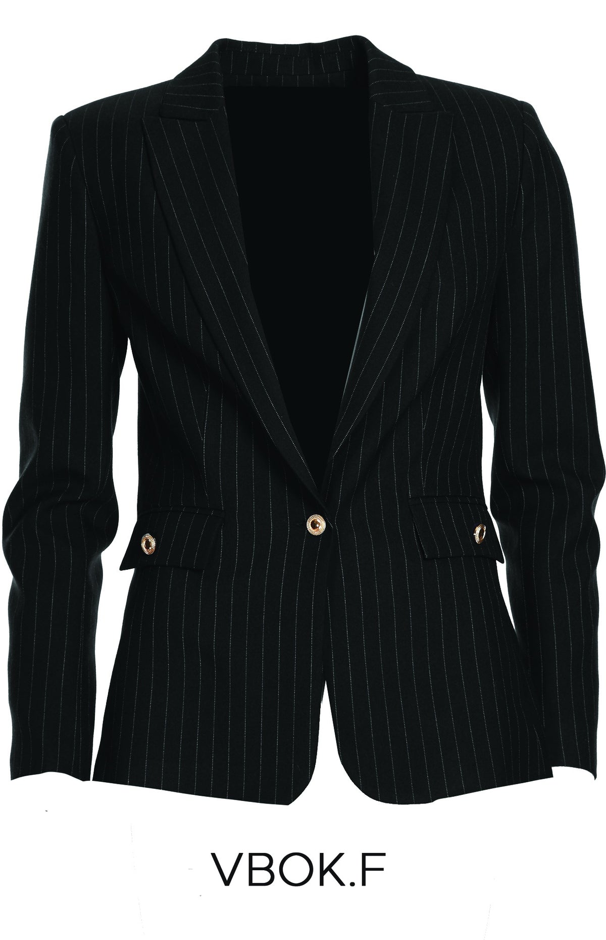 Gestreepte Blazer met Reverskraag