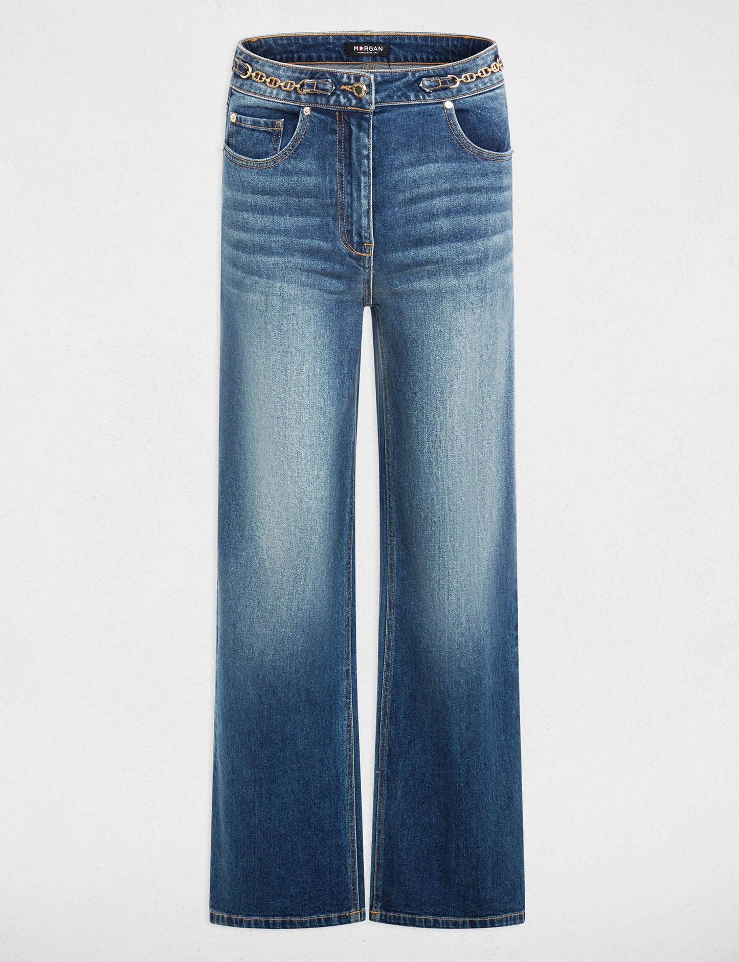 Wijde Jeans met Hoge Taille