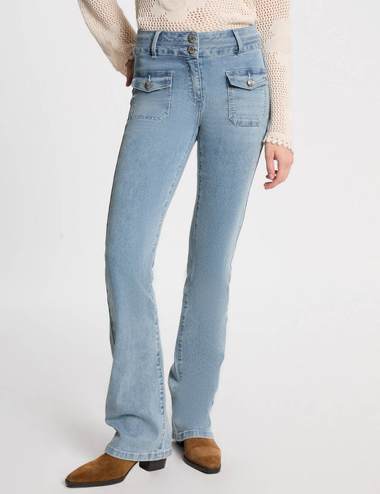 Bootcut Jeans met Hoge Taille