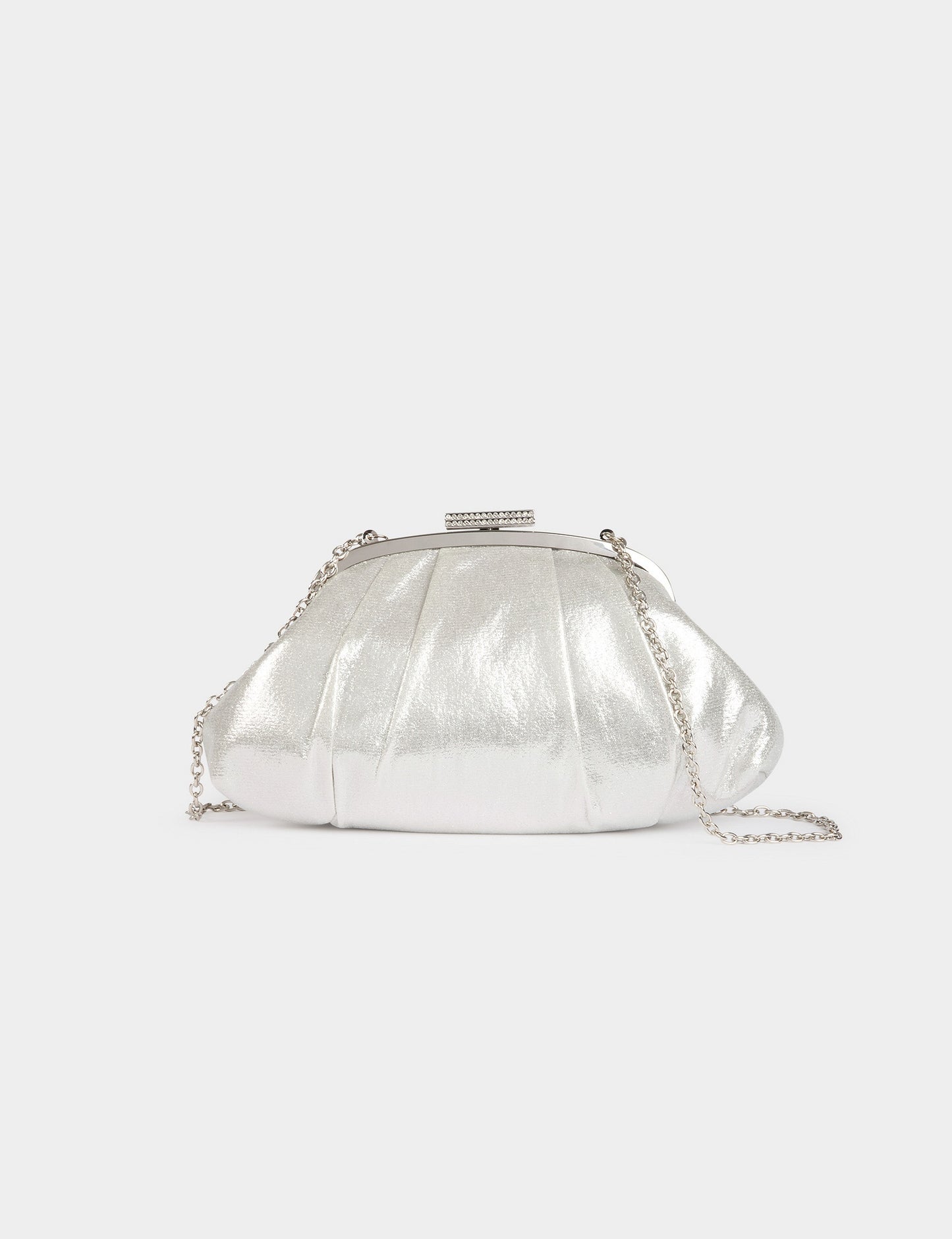 Elegante Clutch met Gedrapeerd Effect