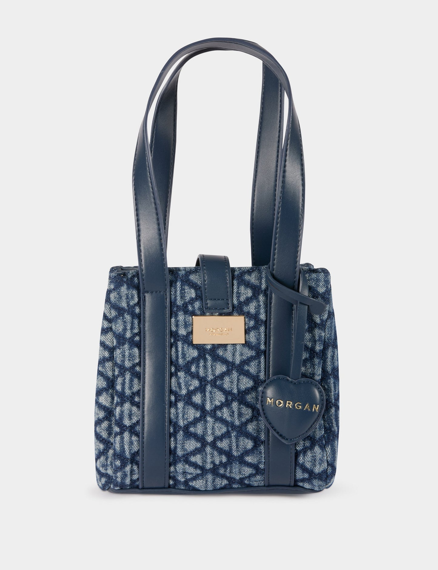 Gewatteerde Tote Bag van Denim
