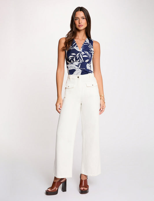 Mouwloze Top met Print