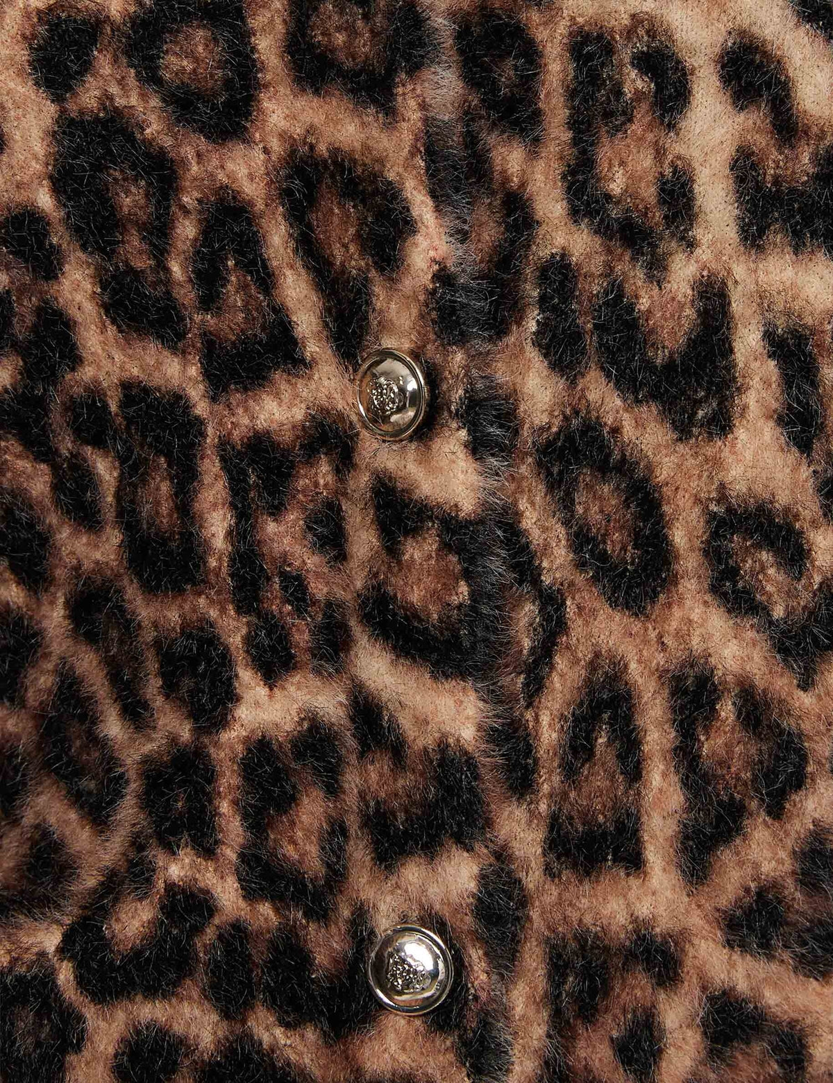 Vest met V-hals en Luipaardprint