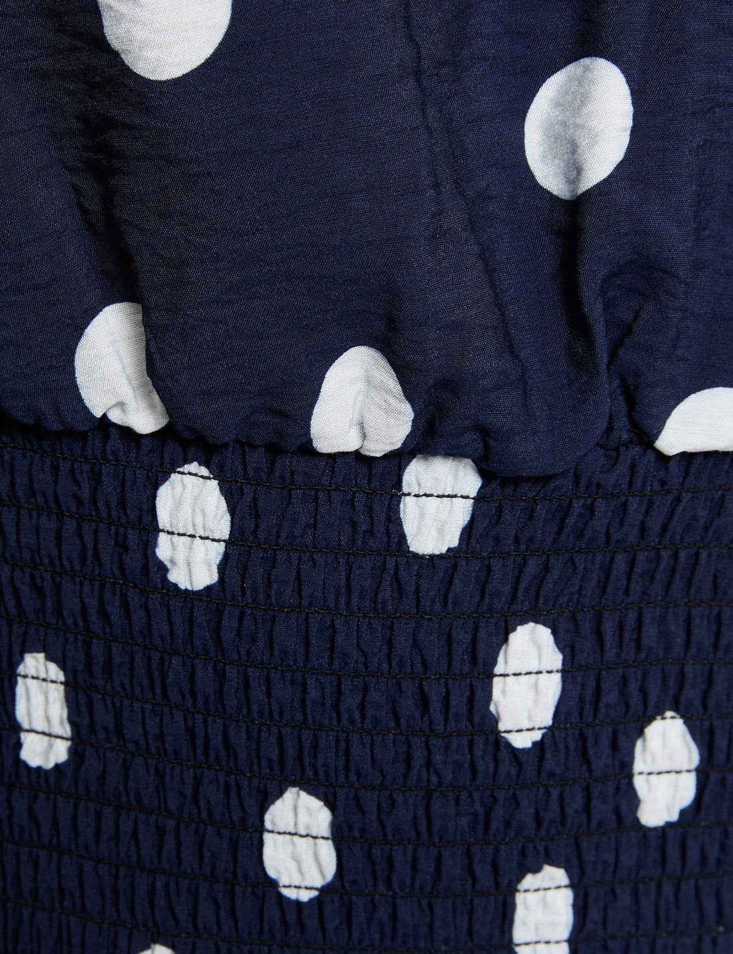 Getailleerde Top met Polka Dot Print en Open Rug