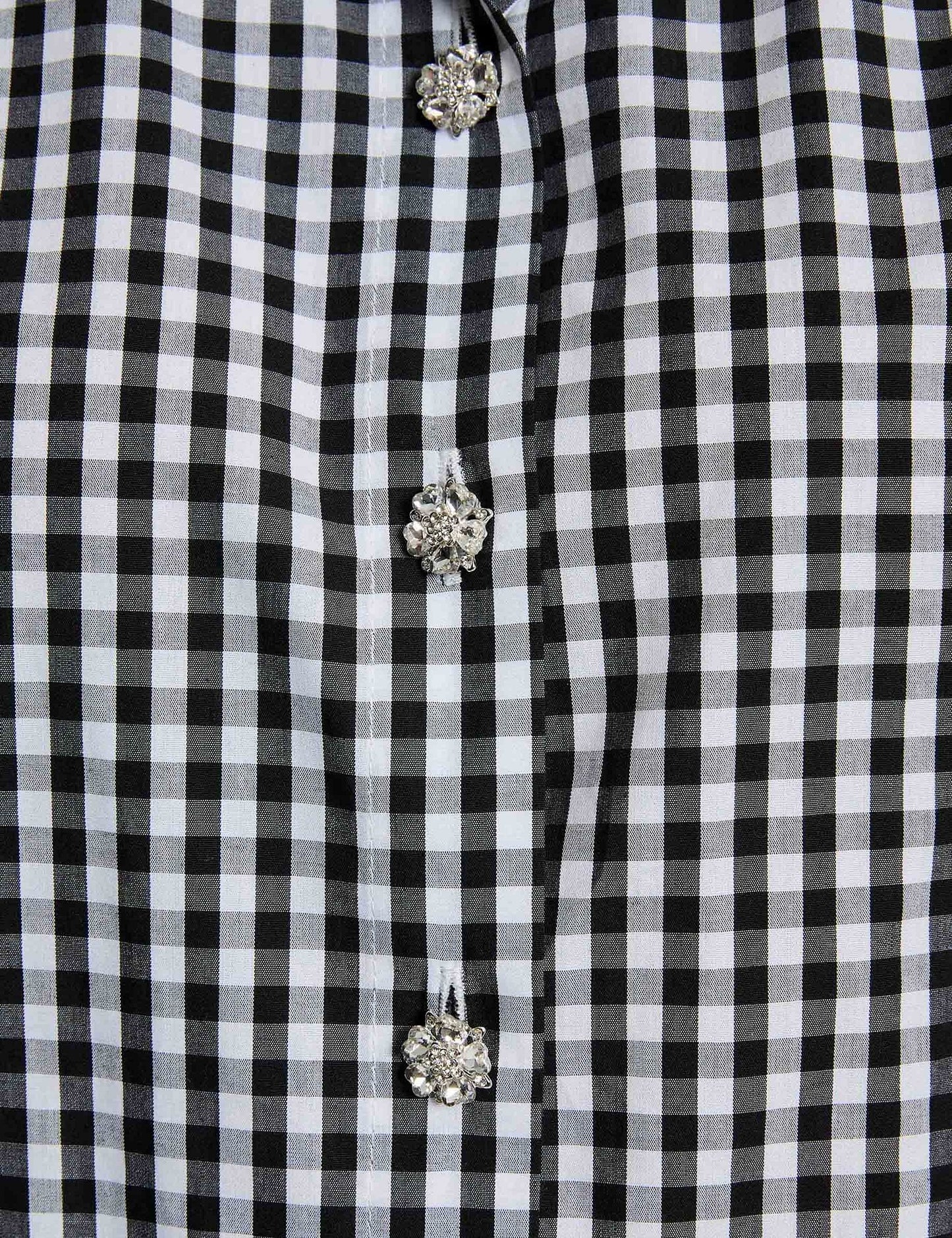 Geruit Blouse met Contrastkraag
