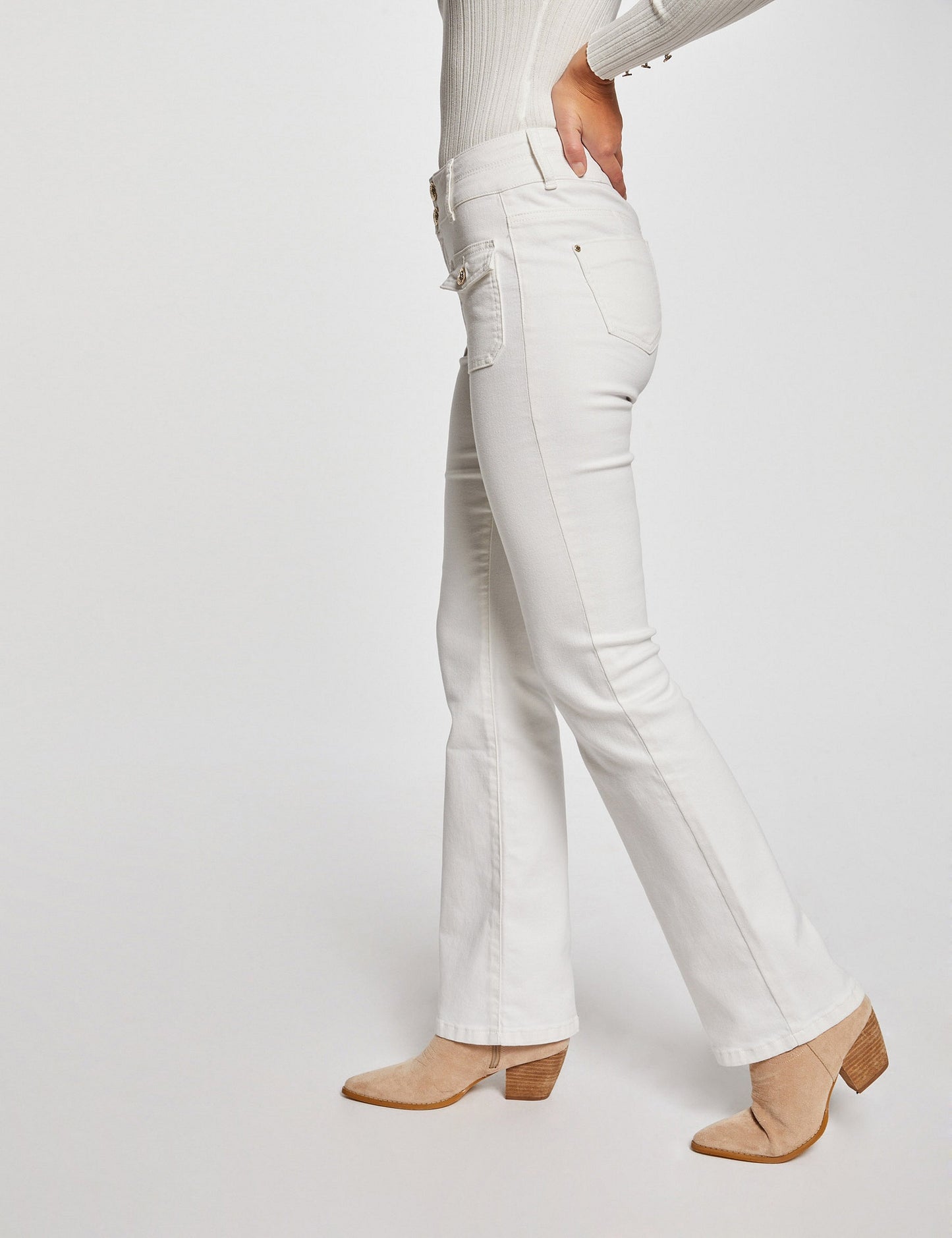Bootcut Jeans met Klepzakken