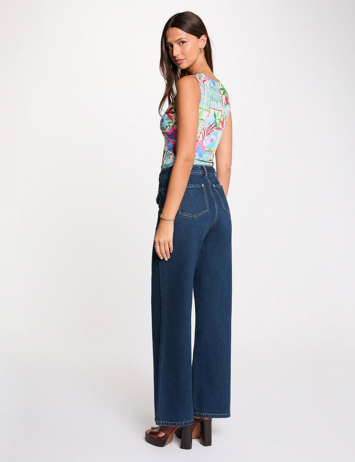 Mouwloze Top met Print
