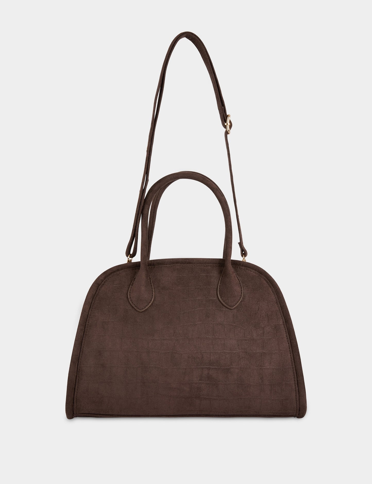 Suède Tas met Krokodillenprint