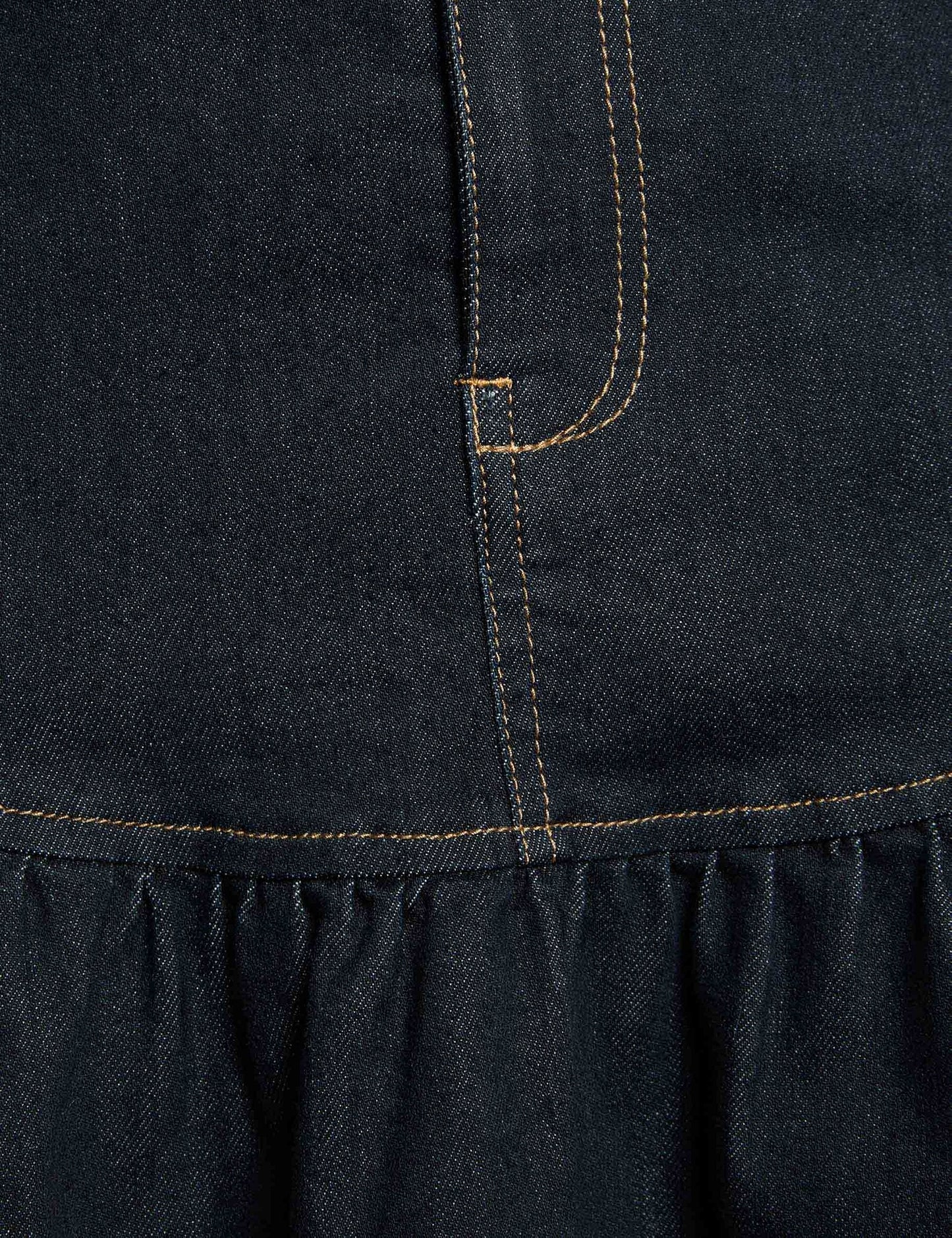 Korte Jeans Rok met Uitlopende Pasvorm