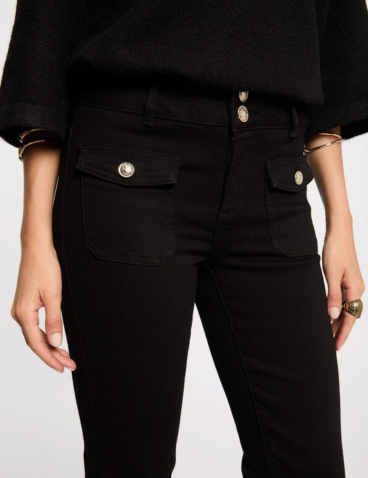 Bootcut Jeans met Klepzakken