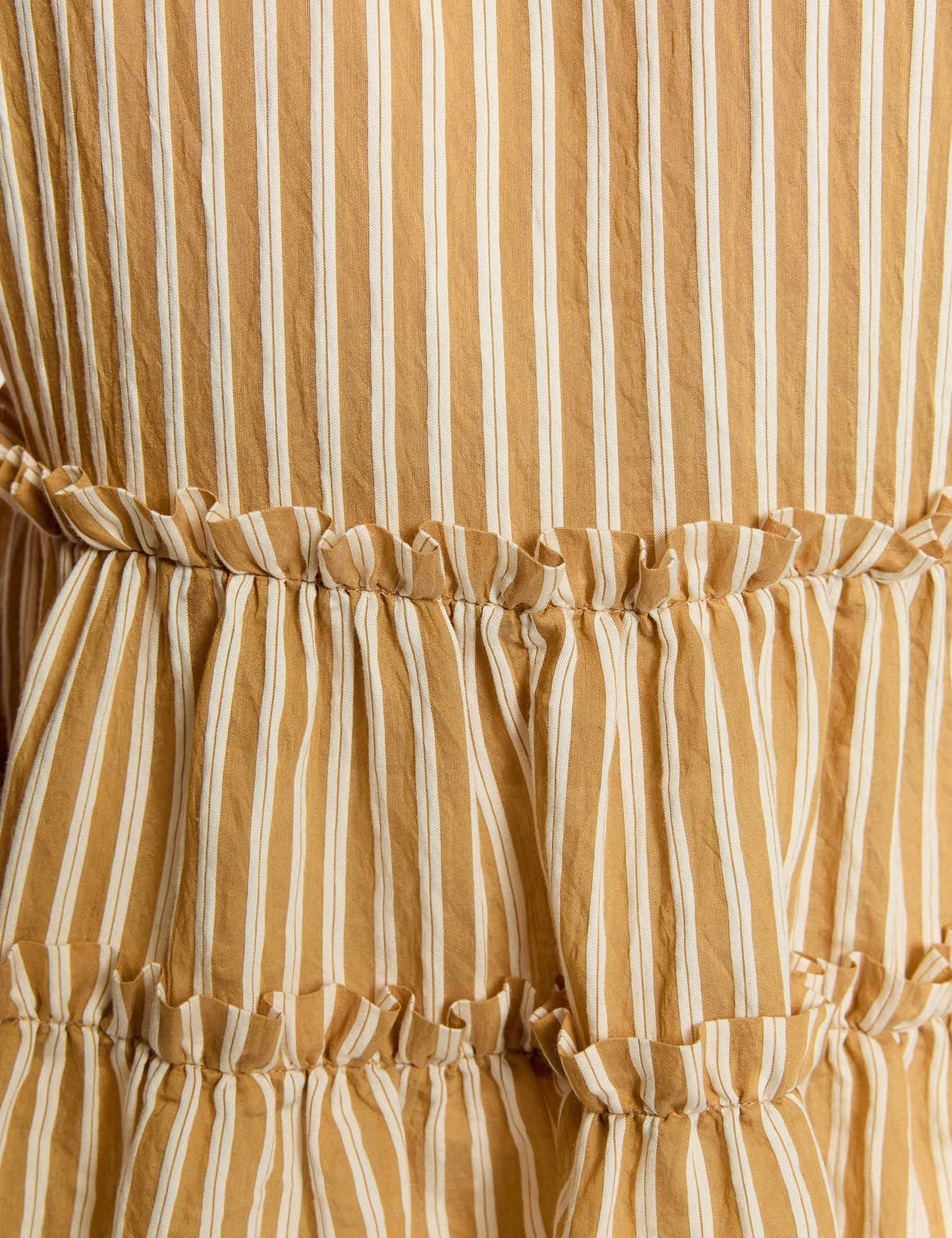 Mouwloze Gestreepte Blouse met Ruches