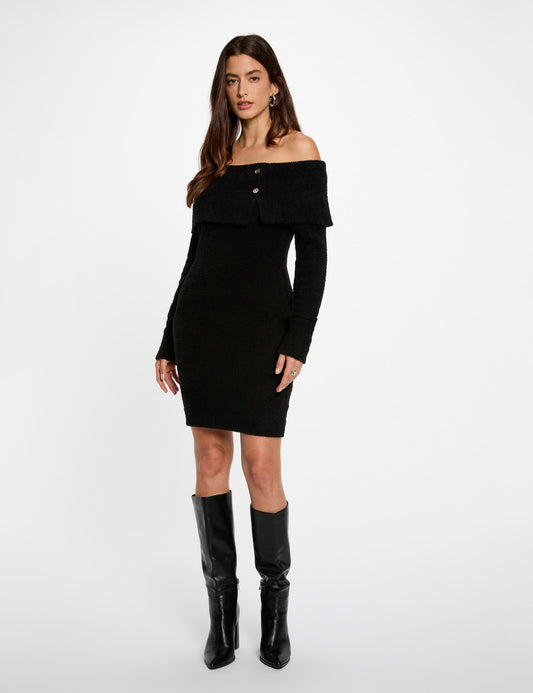 Gebreide Jurk (Zwart)