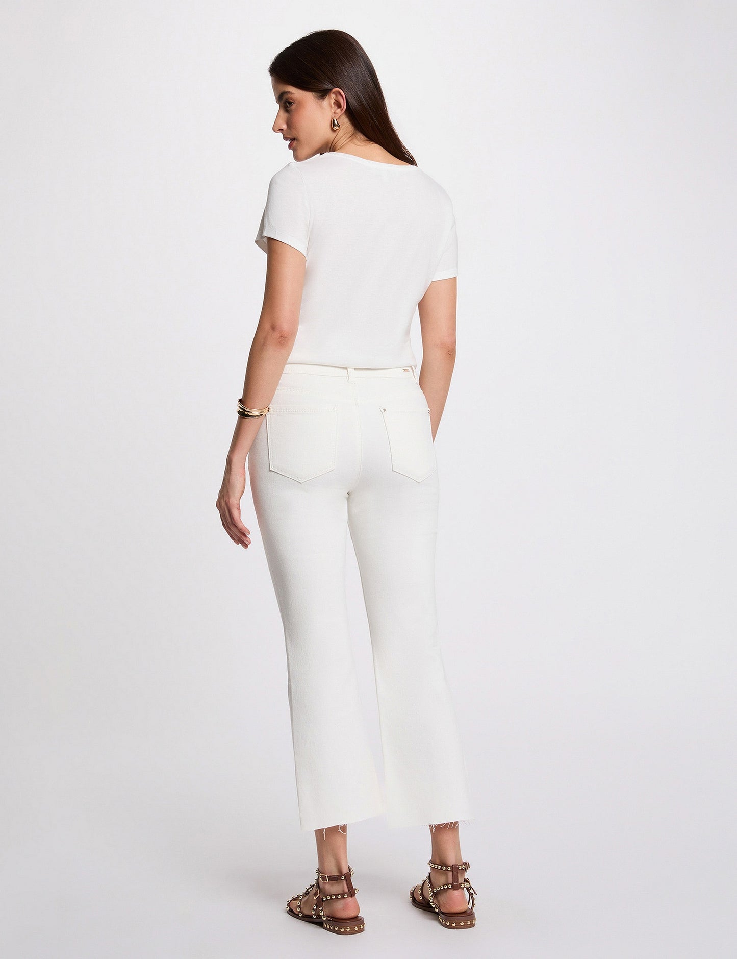 Slim Cropped Jeans met Hoge Taille