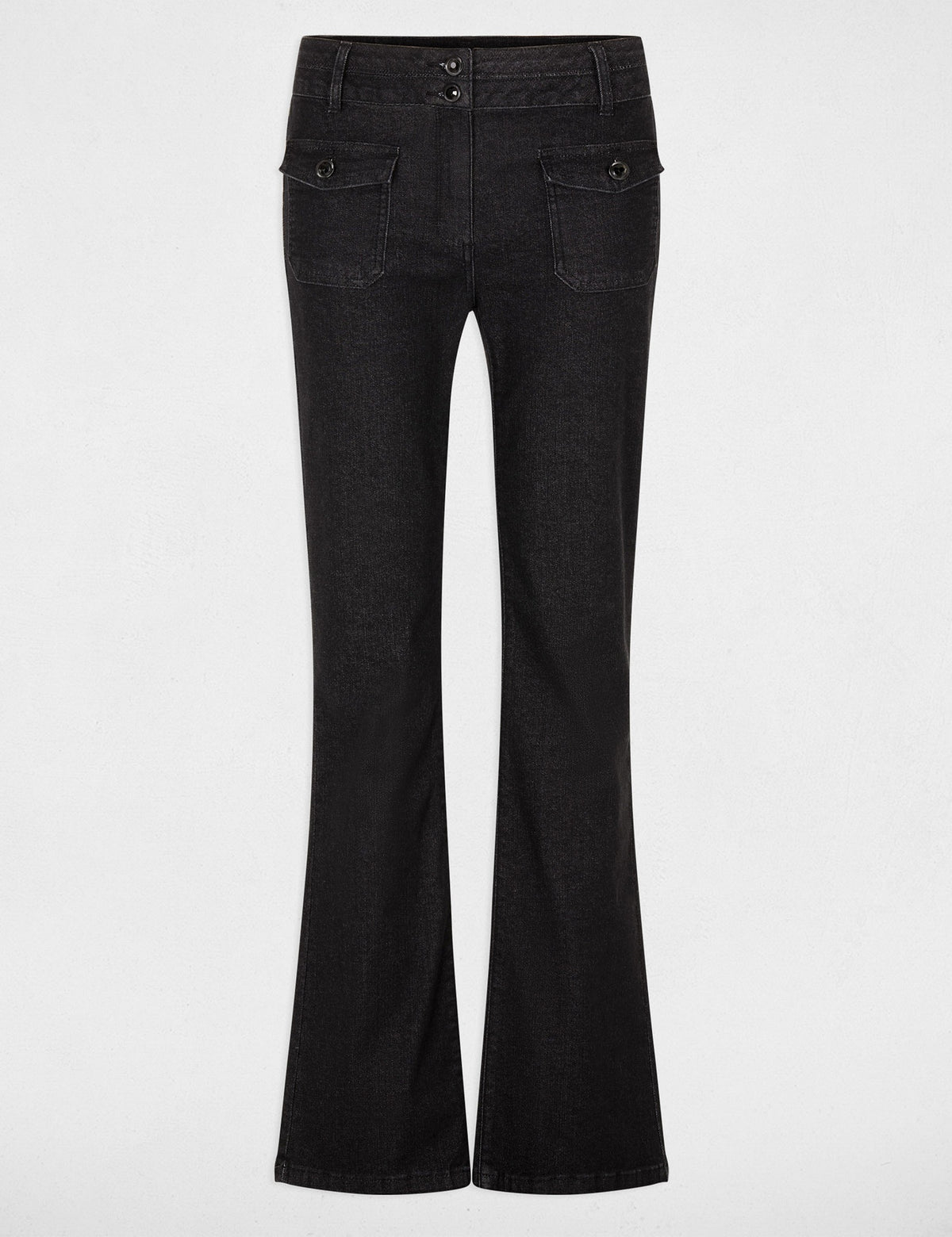 Bootcut Jeans met Sierlijke Knopen