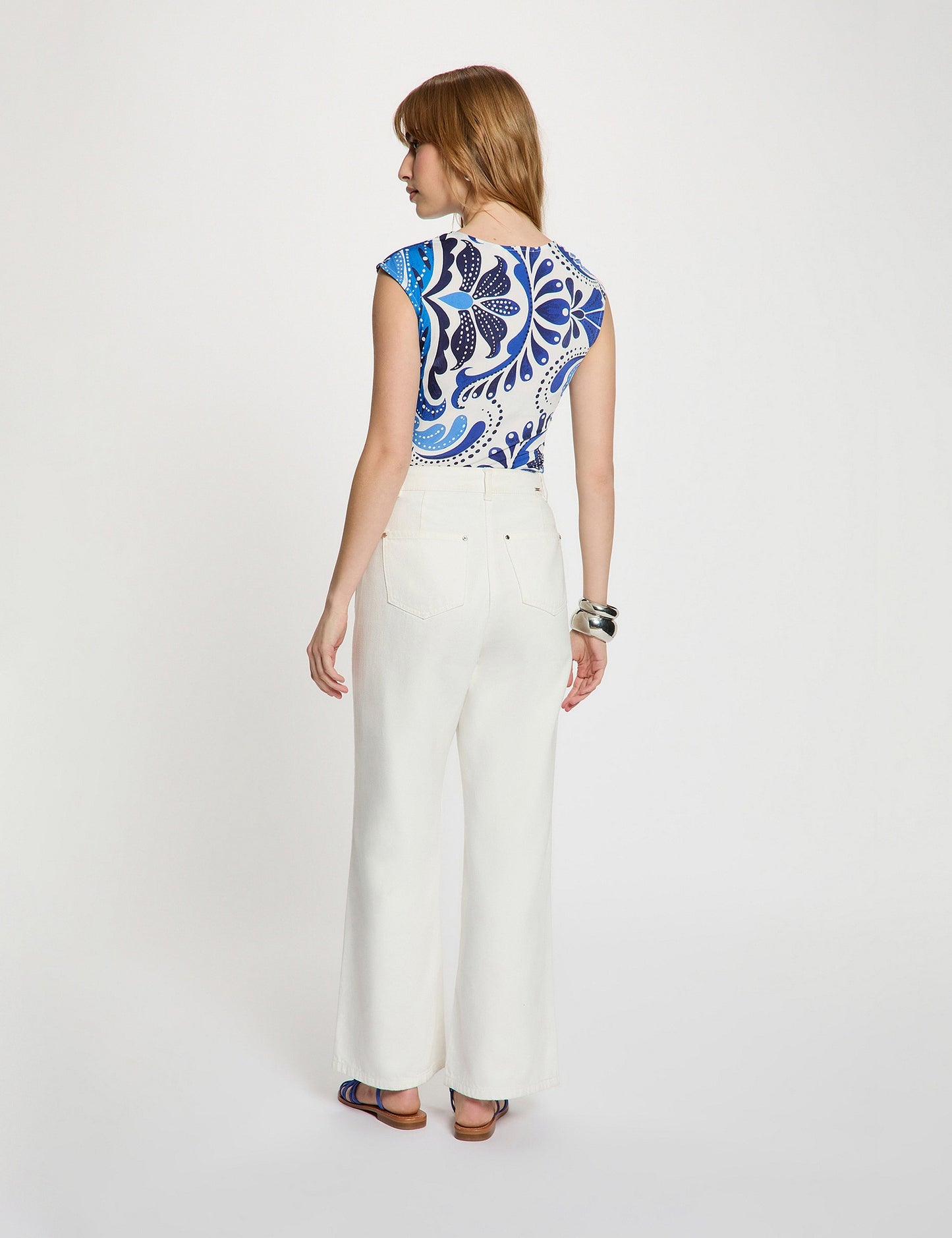 Mouwloze Top met Print