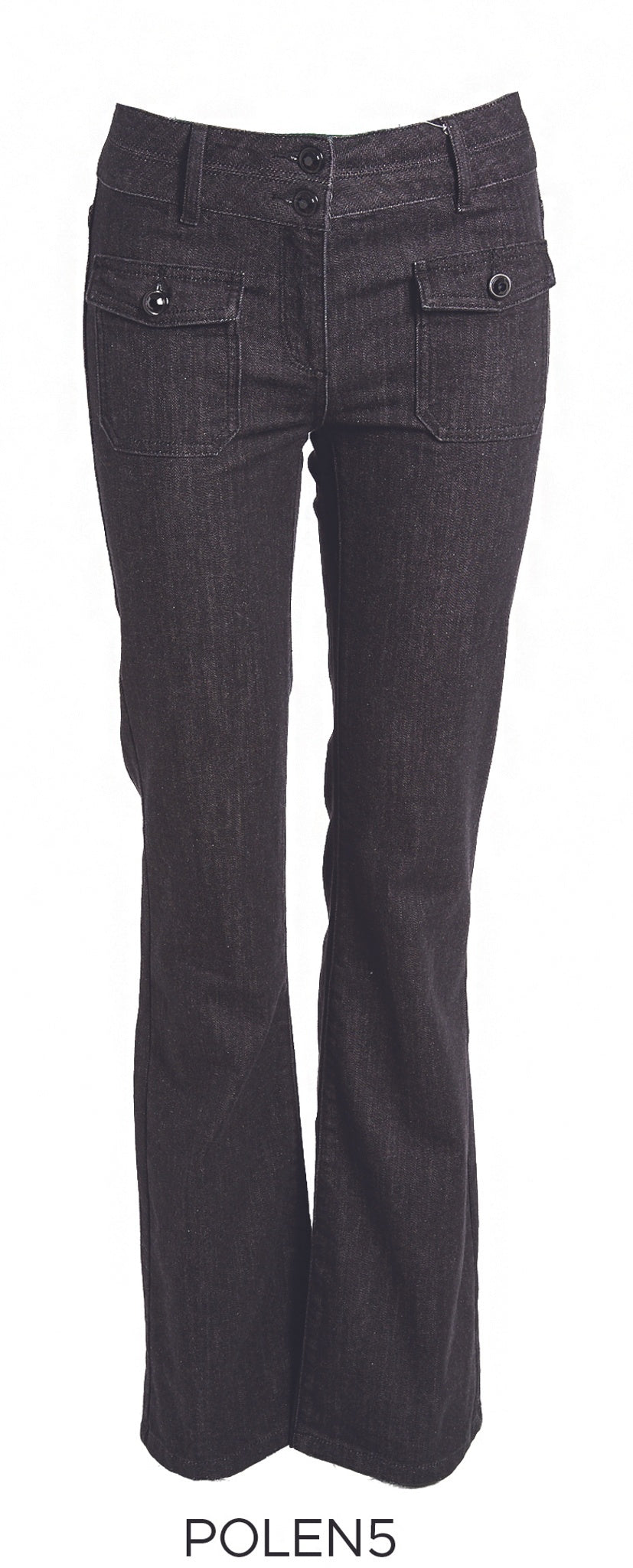 Bootcut Jeans met Sierlijke Knopen