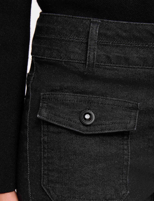 Bootcut Jeans met Sierlijke Knopen