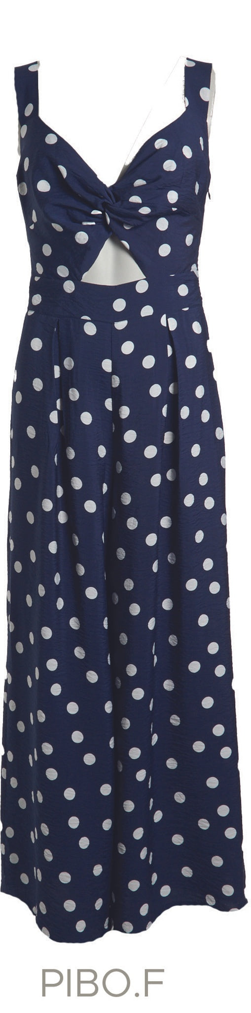 Elegante Jumpsuit met V-hals en Strikdetail