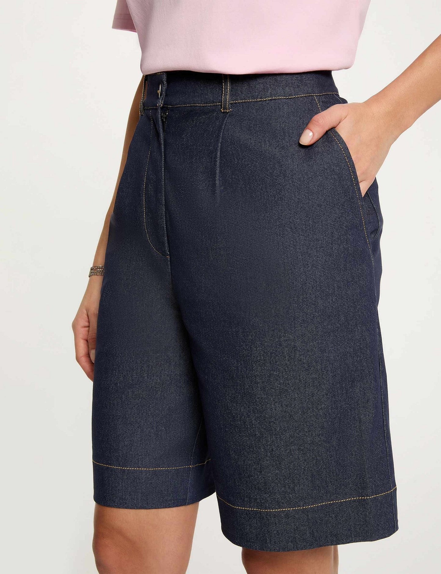Wijde Denim Shorts