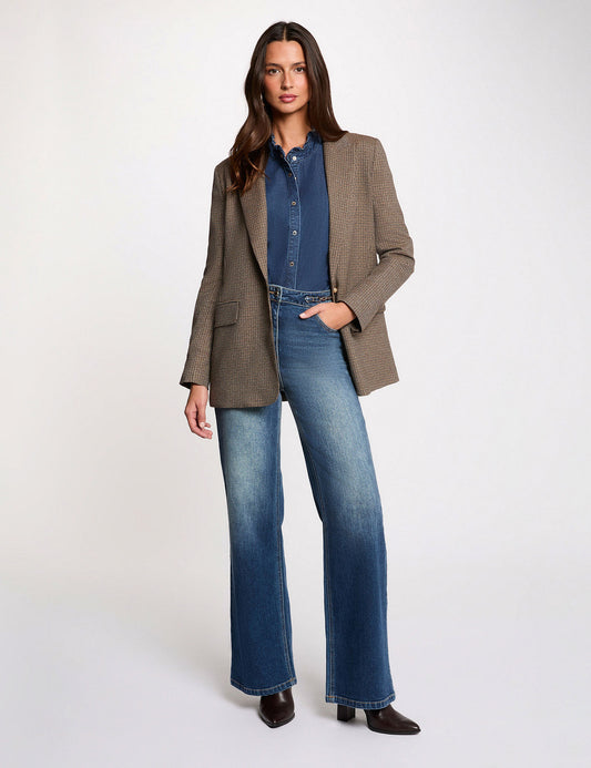 Wijde Jeans met Hoge Taille