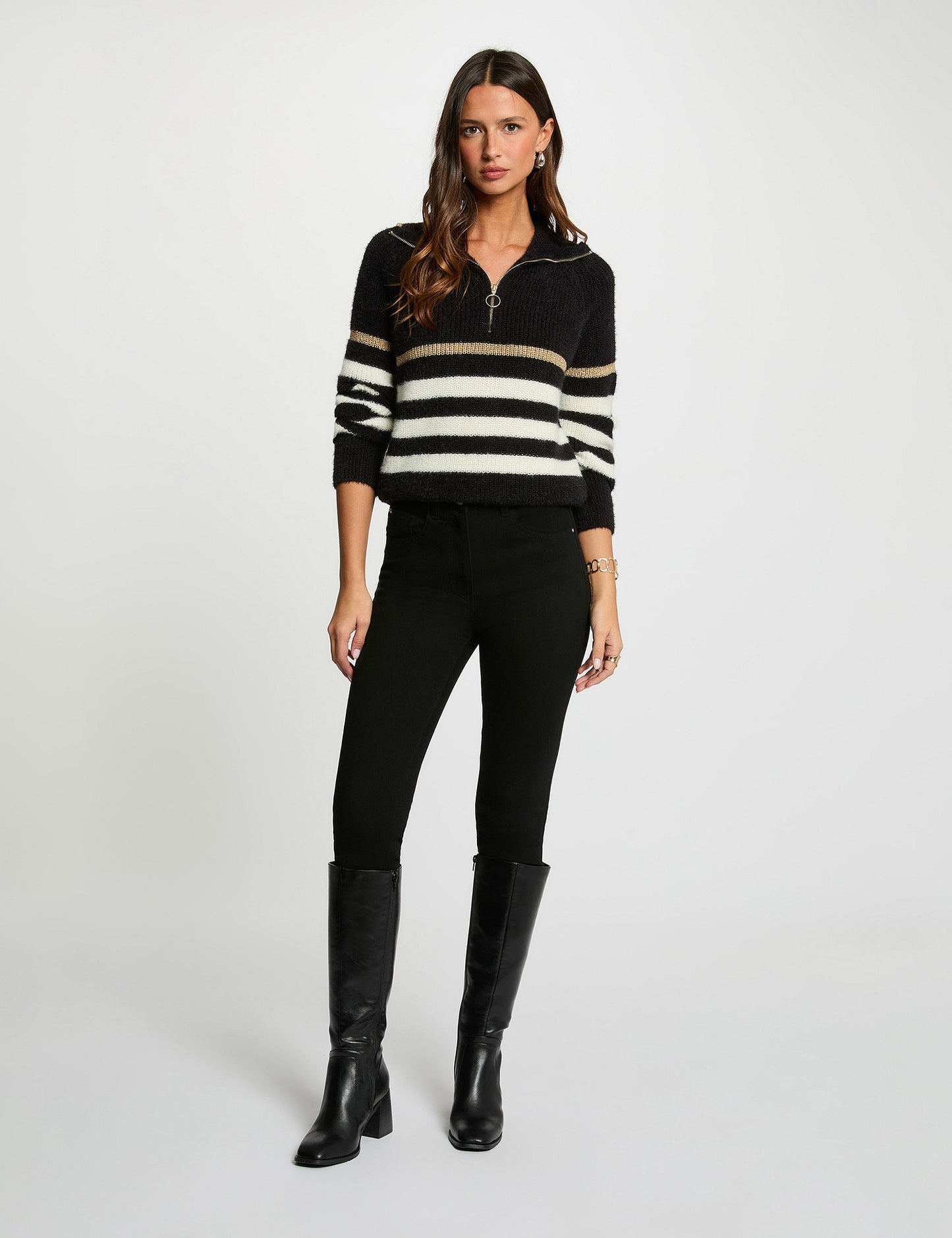 Skinny Jeans met Hoge Taille