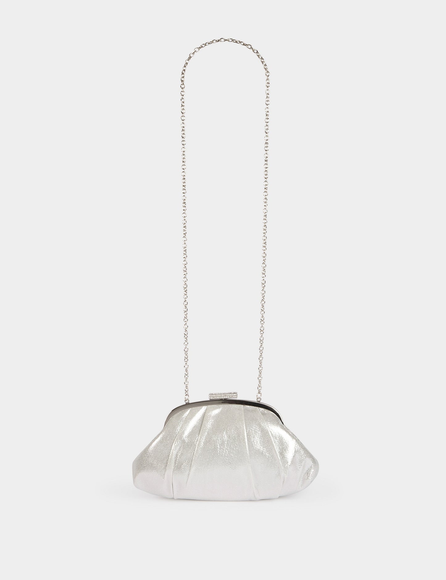 Elegante Clutch met Gedrapeerd Effect