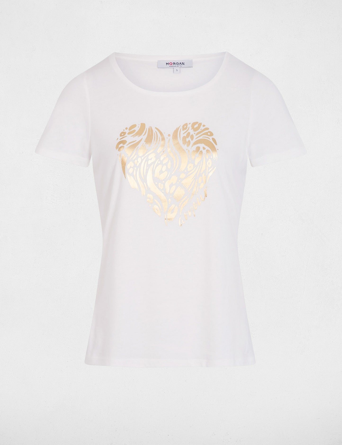 T-shirt met Print en Korte Mouwen