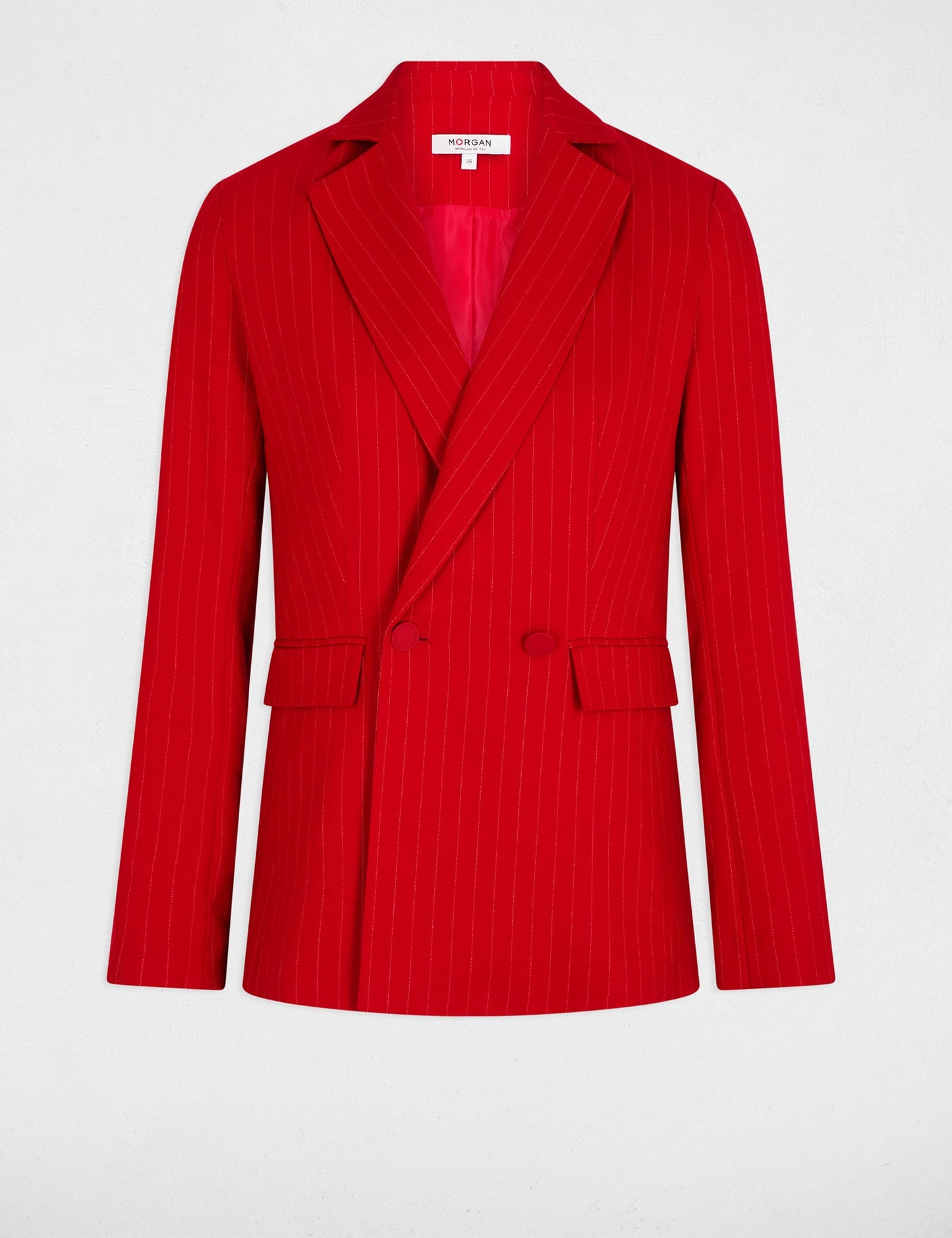Gestreept Straight Fit Blazer