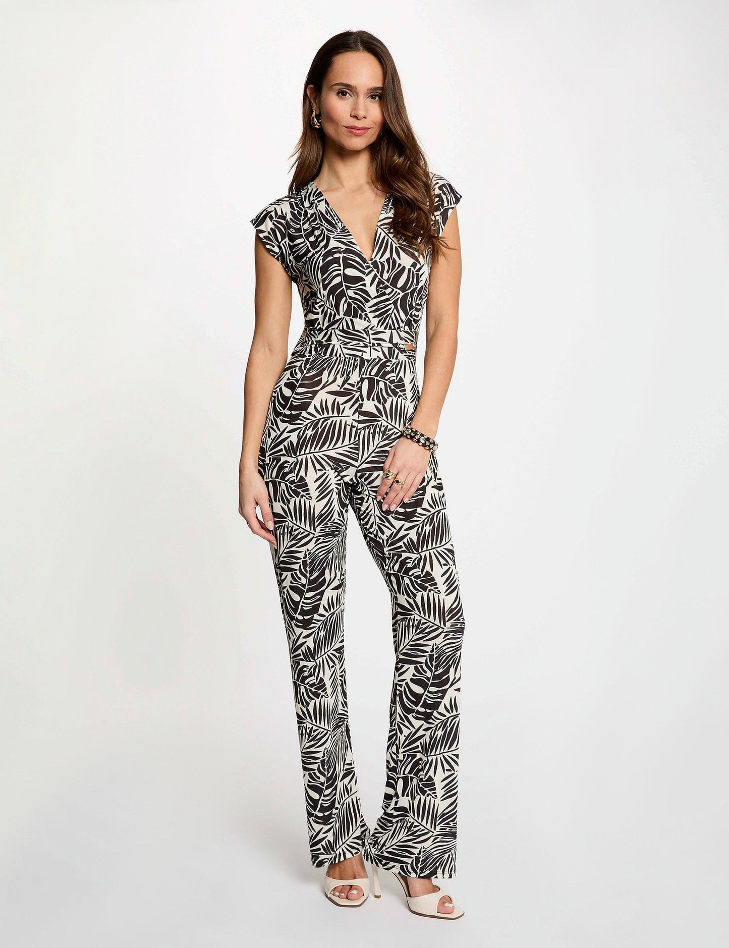 Korte Mouwen Jumpsuit met Print