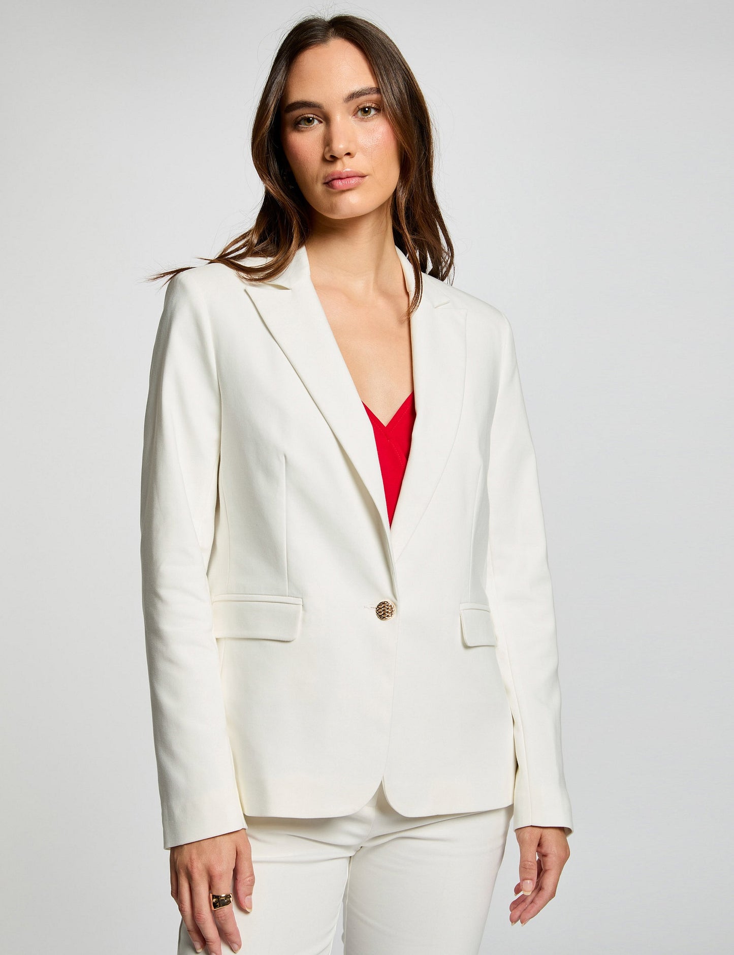 Getailleerde Blazer met Knoopsluiting
