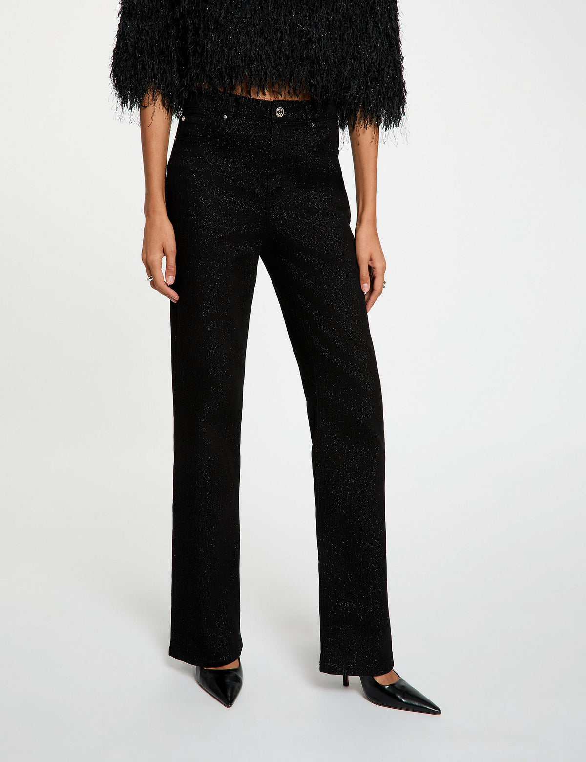 Bootcut Jeans met Pailletten